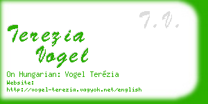 terezia vogel business card